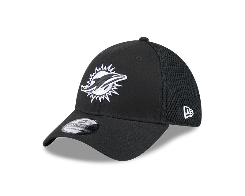New Era Miami Dolphins Black Main Neo 39THIRTY Flex Hat