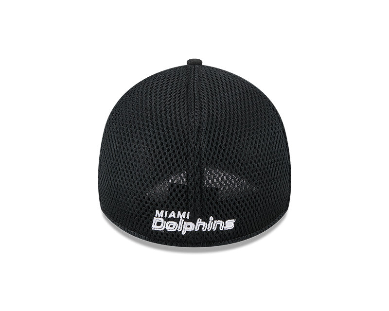 New Era Miami Dolphins Black Main Neo 39THIRTY Flex Hat