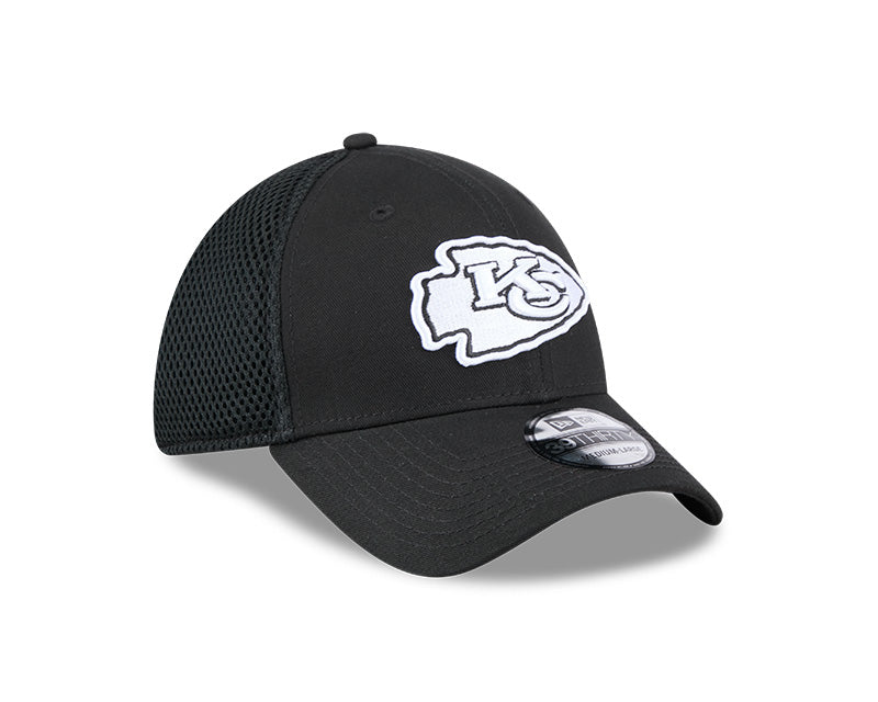 New Era Kansas City Chiefs Black Main Neo 39THIRTY Flex Hat