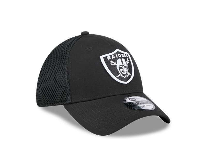 New Era Las Vegas Raiders Black Main Neo 39THIRTY Flex Hat