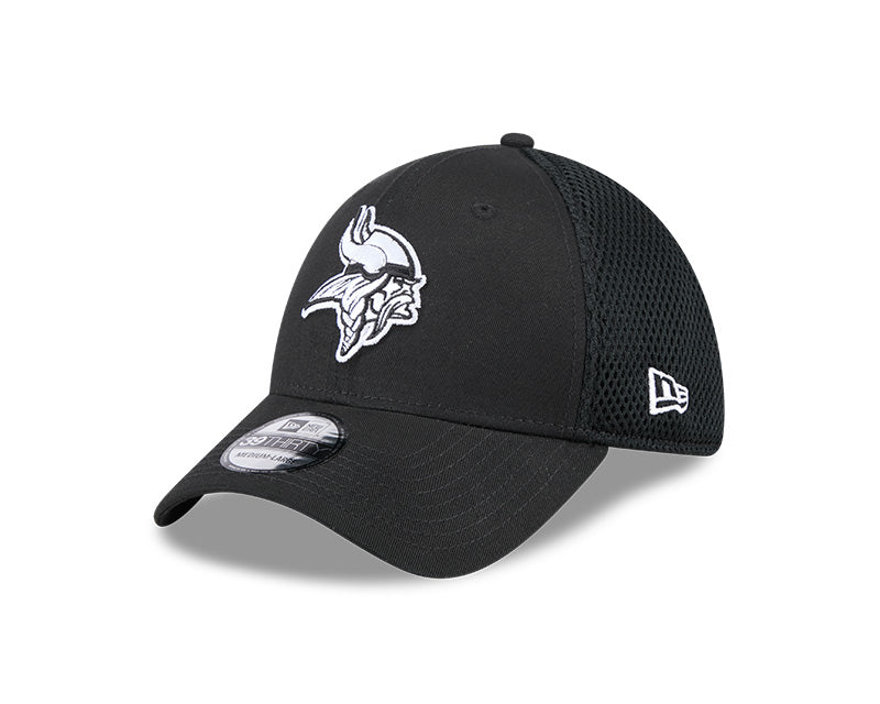 New Era Minnesota Vikings Black Main Neo 39THIRTY Flex Hat