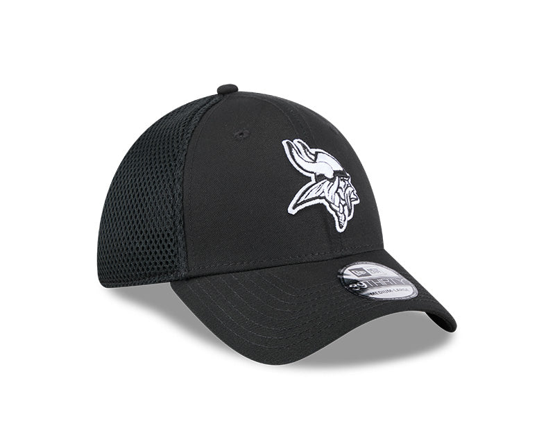 New Era Minnesota Vikings Black Main Neo 39THIRTY Flex Hat