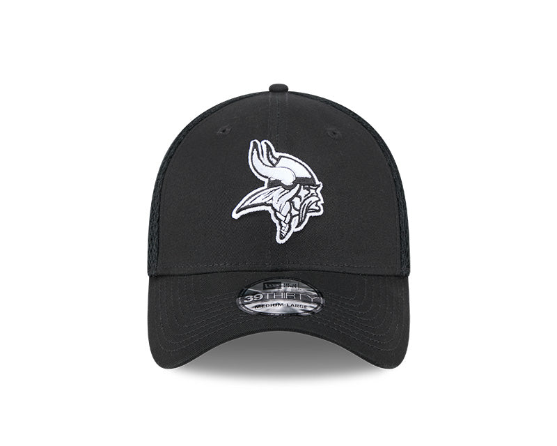 New Era Minnesota Vikings Black Main Neo 39THIRTY Flex Hat
