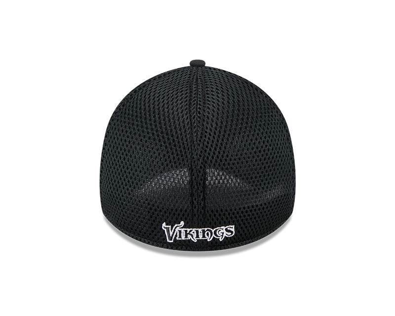 New Era Minnesota Vikings Black Main Neo 39THIRTY Flex Hat