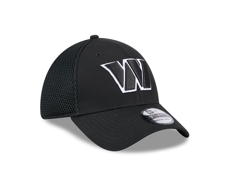 New Era Washington Commanders Black Main Neo 39THIRTY Flex Hat
