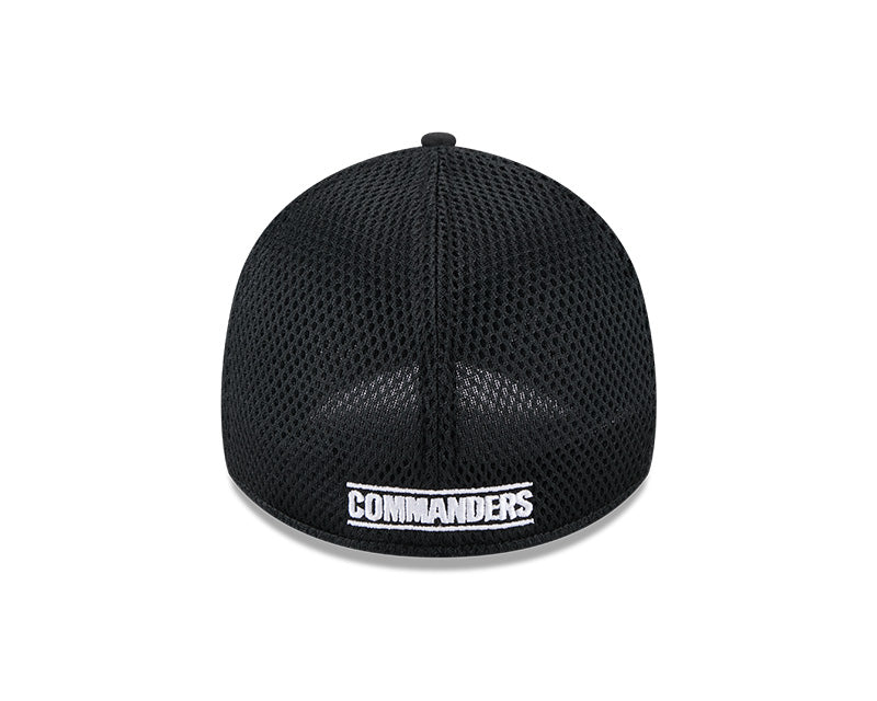 New Era Washington Commanders Black Main Neo 39THIRTY Flex Hat