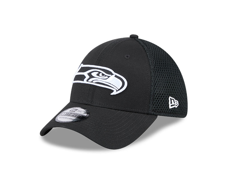 New Era Seattle Seahawks Black Main Neo 39THIRTY Flex Hat