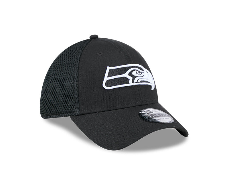 New Era Seattle Seahawks Black Main Neo 39THIRTY Flex Hat