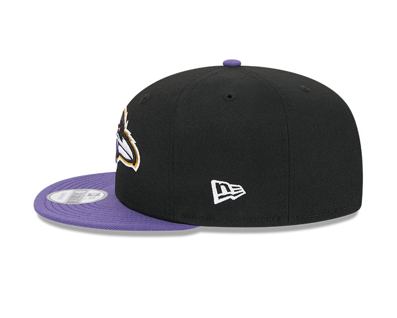 New Era Baltimore Ravens Evergreen 9FIFTY snapback hat, left side view