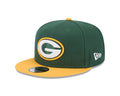 New Era Green Bay Packers Two-Tone 9FIFTY Snapback Hat