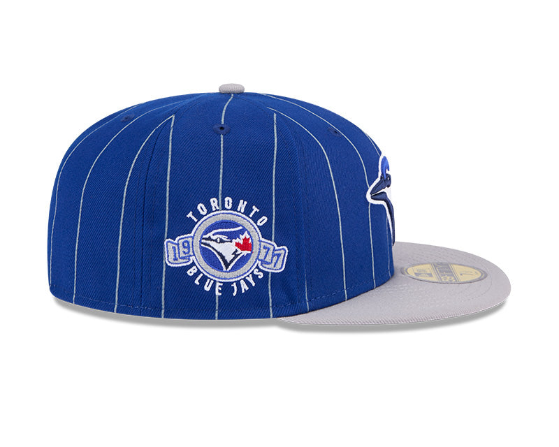 Toronto Blue Jays Throwback Pinstripe 59FIFTY Fitted Hat