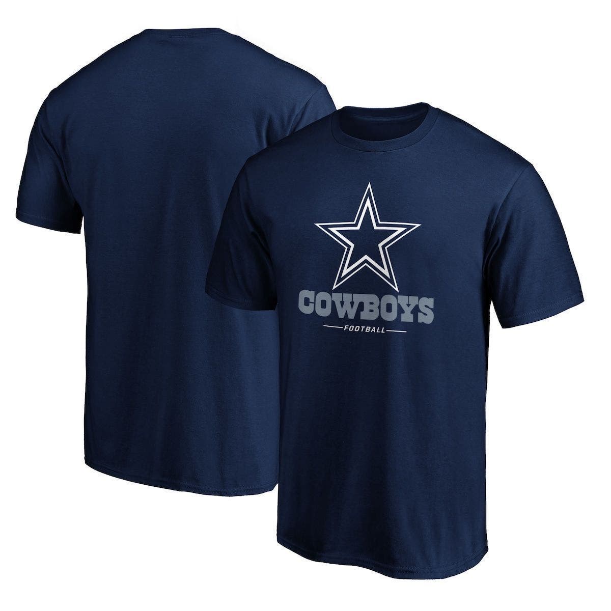 Fanatics Dallas Cowboys Team Lockup Logo T-Shirt - Navy