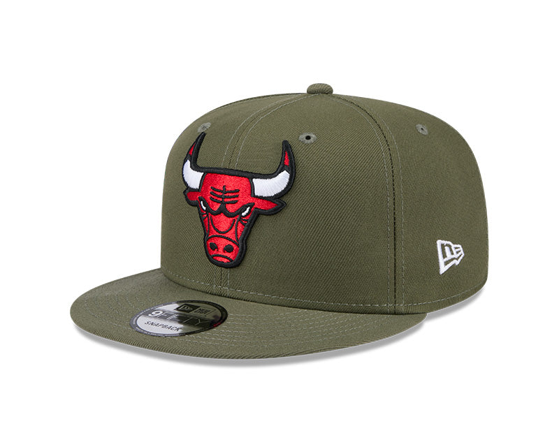 New Era Chicago Bulls Olive 9FIFTY Snapback Hat
