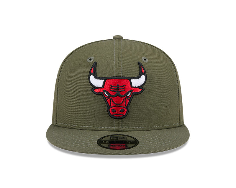New Era Chicago Bulls Olive 9FIFTY Snapback Hat