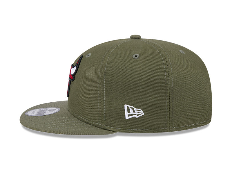 New Era Chicago Bulls Olive 9FIFTY Snapback Hat
