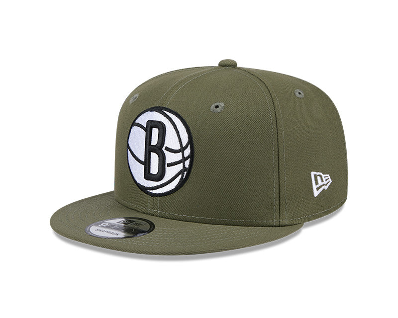 New Era Brooklyn Nets Olive 9FIFTY Snapback Hat