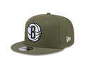 New Era Brooklyn Nets Olive 9FIFTY Snapback Hat
