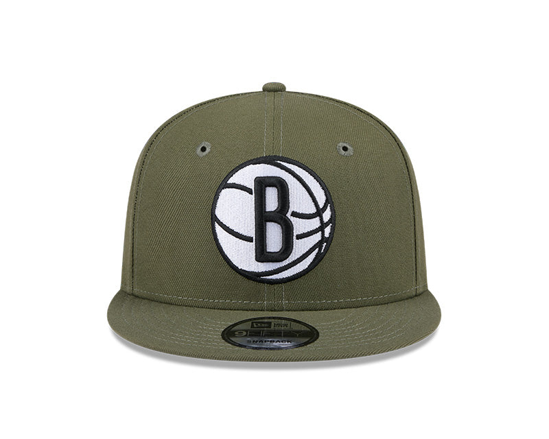 New Era Brooklyn Nets Olive 9FIFTY Snapback Hat