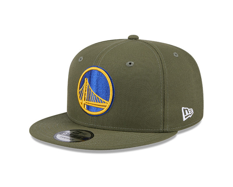 New Era Golden State Warriors Olive 9FIFTY Snapback Hat