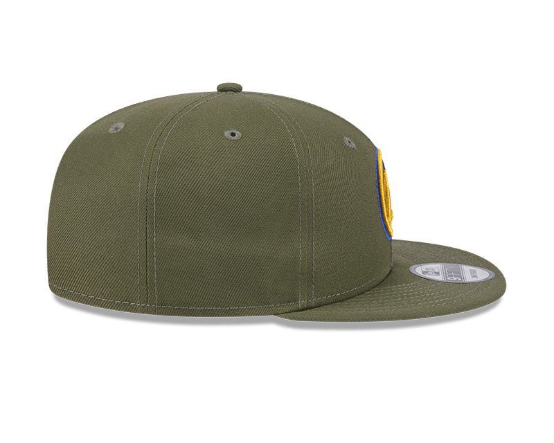 New Era Golden State Warriors Olive 9FIFTY Snapback Hat