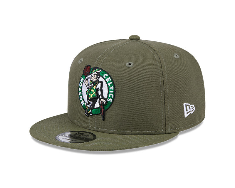 New Era Boston Celtics Olive 9FIFTY Snapback Hat