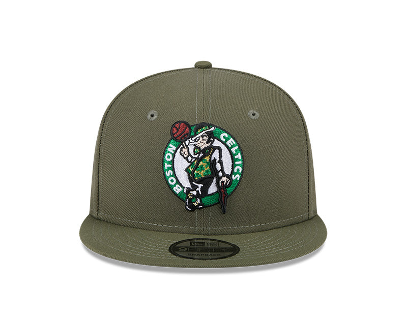 New Era Boston Celtics Olive 9FIFTY Snapback Hat
