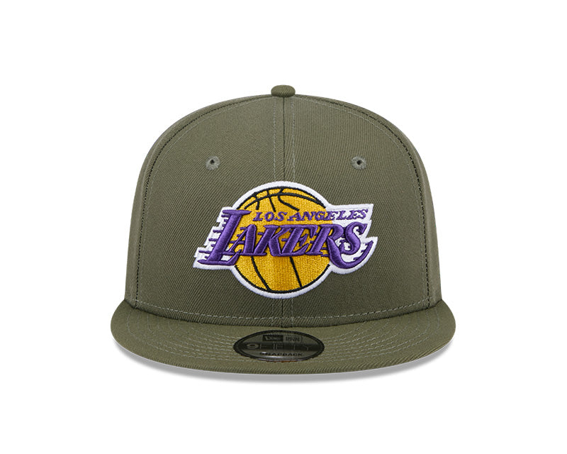 New Era Los Angeles Lakers Olive 9FIFTY Snapback Hat