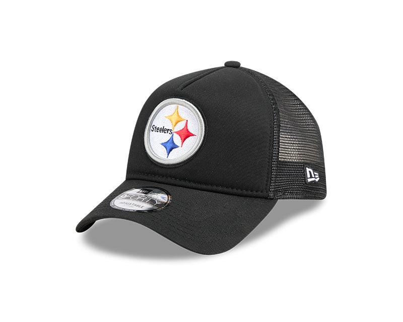 New Era Pittsburgh Steelers 9FORTY A-Frame Trucker Adjustable Hat
