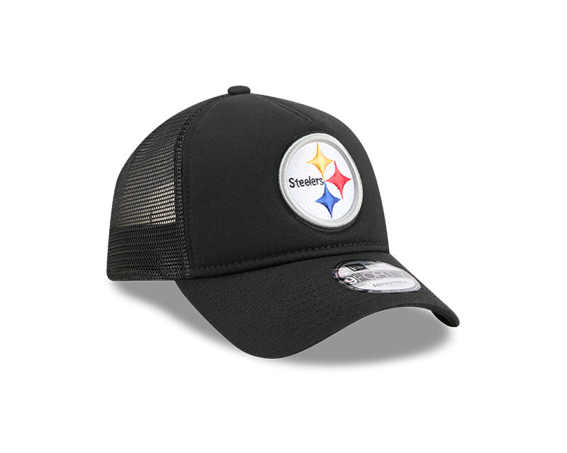 New Era Pittsburgh Steelers 9FORTY A-Frame Trucker Adjustable Hat