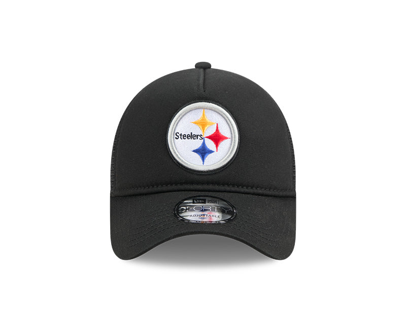 New Era Pittsburgh Steelers 9FORTY A-Frame Trucker Adjustable Hat