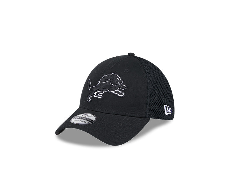 New Era Youth Detroit Lions Black Main Neo 39THIRTY Flex Hat