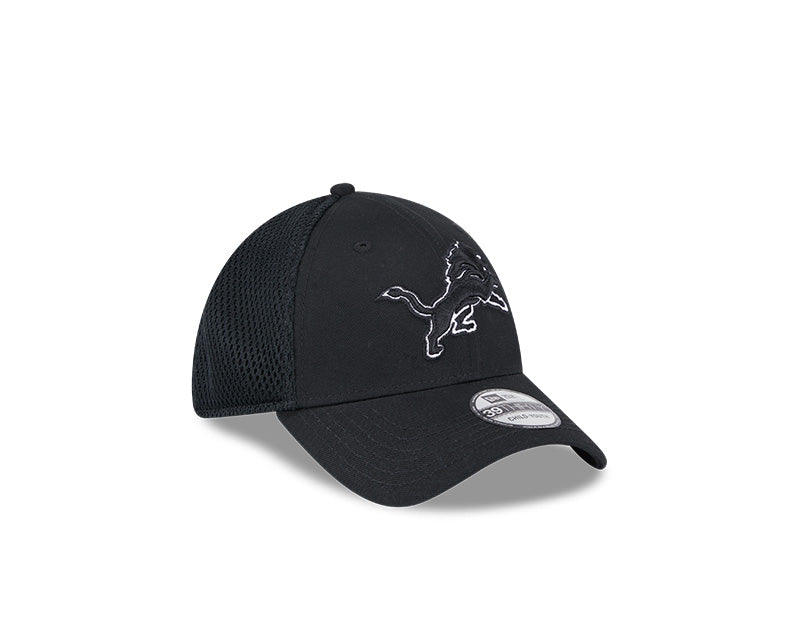New Era Youth Detroit Lions Black Main Neo 39THIRTY Flex Hat