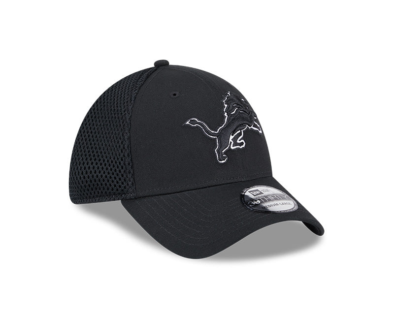 New Era Detroit Lions Black Main Neo 39THIRTY Flex Hat