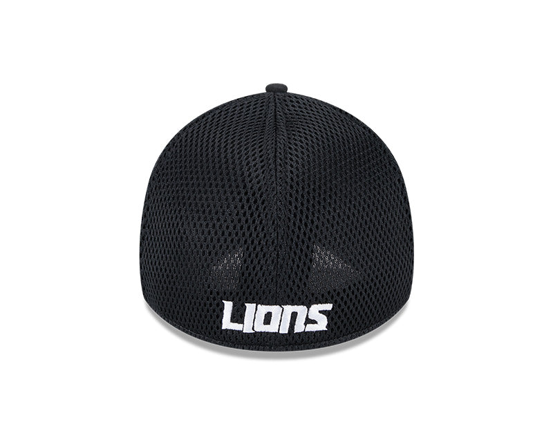 New Era Detroit Lions Black Main Neo 39THIRTY Flex Hat
