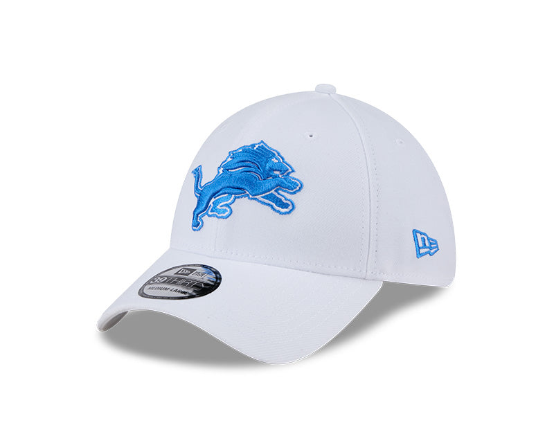 New Era Detroit Lions White Main Neo 39THIRTY Flex Hat