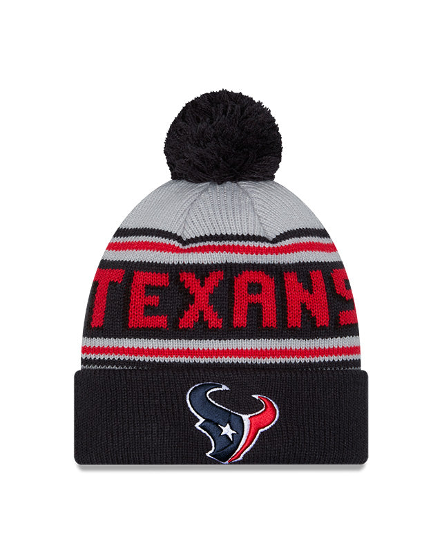 New Era Houston Texans Cuffed Knit Hat with Pom