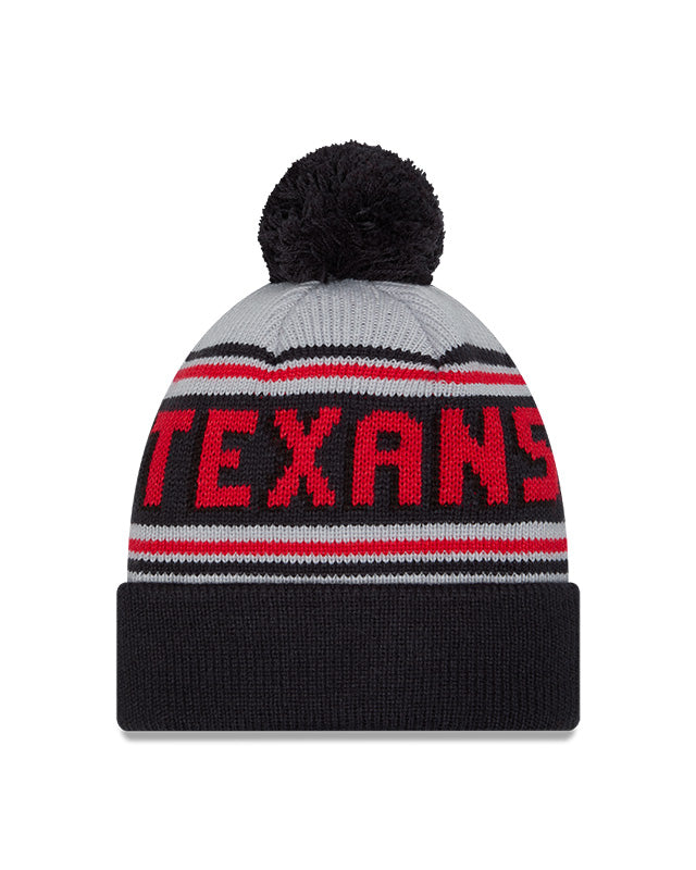 New Era Houston Texans Cuffed Knit Hat with Pom