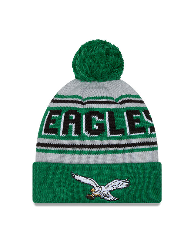 New Era Philadelphia Eagles Cuffed Knit Hat with Pom