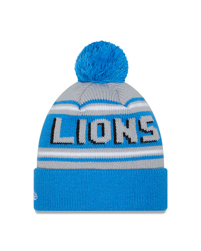 New Era Detroit Lions Cuffed Knit Hat with Pom