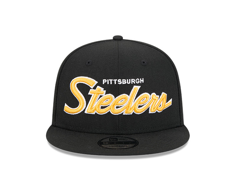 New Era Pittsburgh Steelers Main Script 9FIFTY Snapback Hat