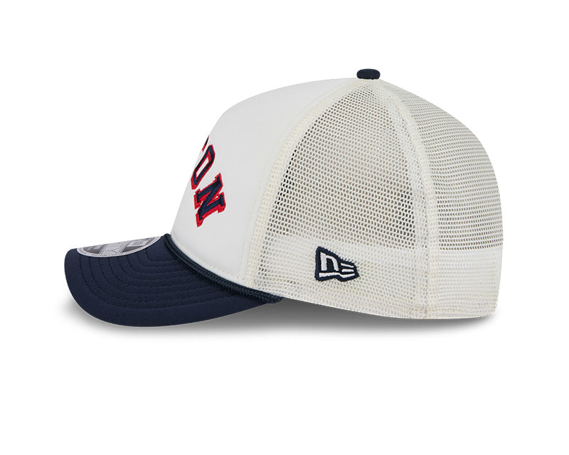 Boston Red Sox Chrome Arch 9FORTY M-Crown A-Frame Trucker Hat