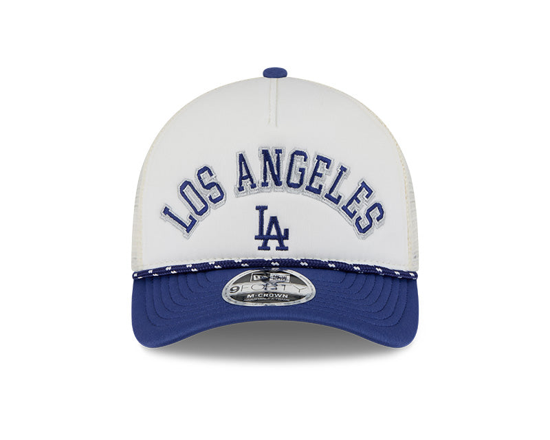 Los Angeles Dodgers Chrome Arch 9FORTY M-Crown A-Frame Trucker Hat