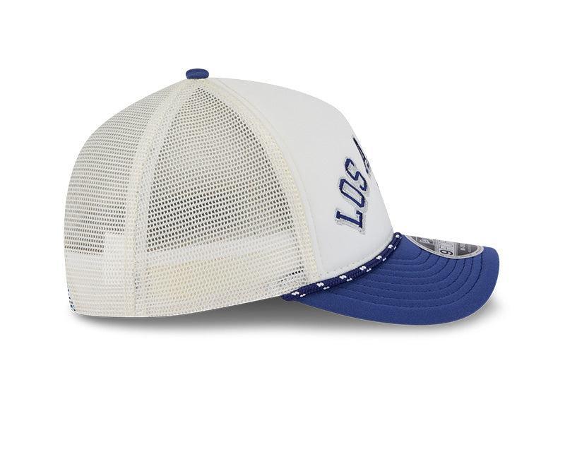 Los Angeles Dodgers Chrome Arch 9FORTY M-Crown A-Frame Trucker Hat
