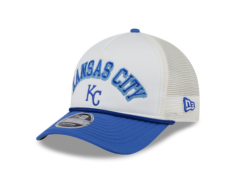 Kansas City Royals Chrome Arch 9FORTY M-Crown A-Frame Trucker Hat