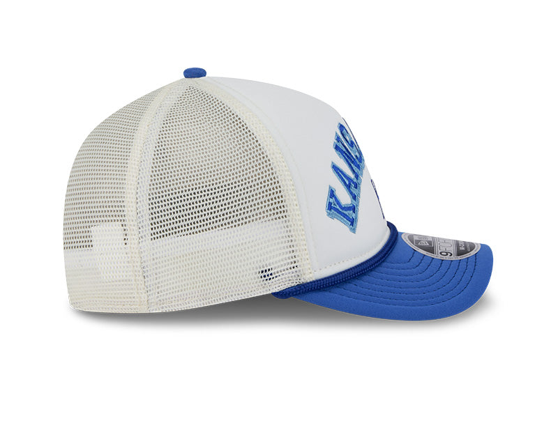 Kansas City Royals Chrome Arch 9FORTY M-Crown A-Frame Trucker Hat