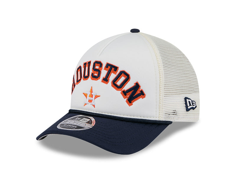 Houston Astros Chrome Arch 9FORTY M-Crown A-Frame Trucker Hat