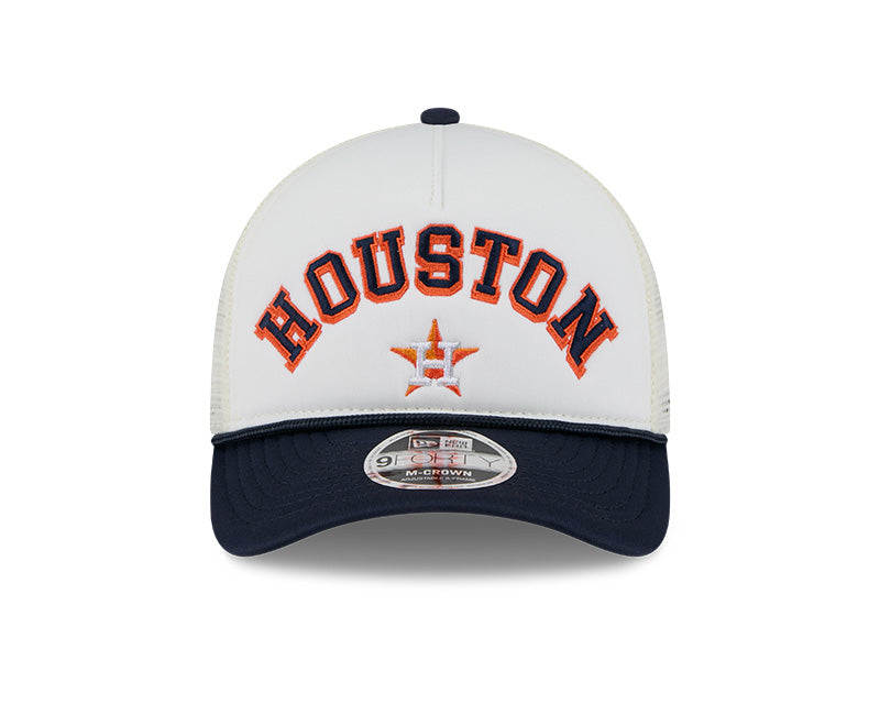 Houston Astros Chrome Arch 9FORTY M-Crown A-Frame Trucker Hat
