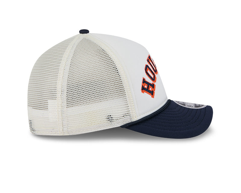 Houston Astros Chrome Arch 9FORTY M-Crown A-Frame Trucker Hat