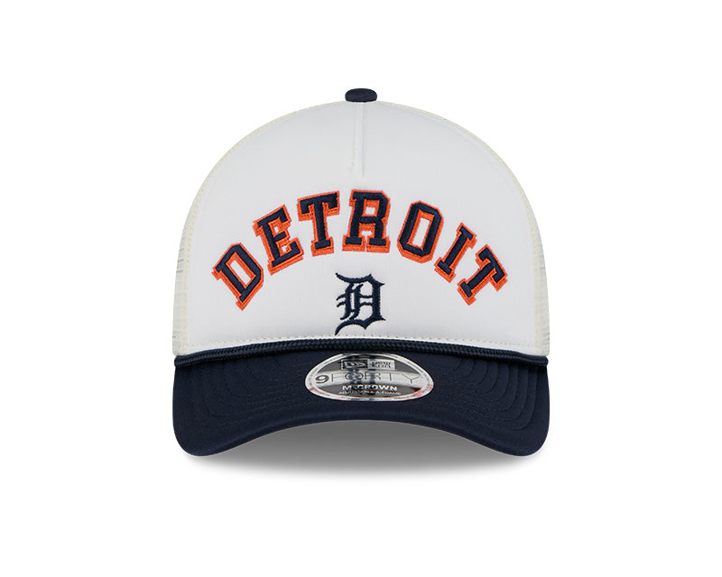Detroit Tigers Chrome Arch 9FORTY M-Crown A-Frame Trucker Hat