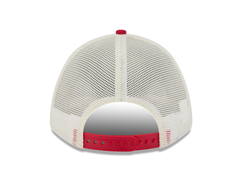 Los Angeles Angels Chrome Arch 9FORTY M-Crown A-Frame Trucker Hat